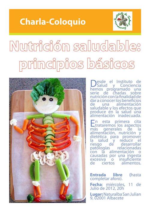cartel charla nutricion