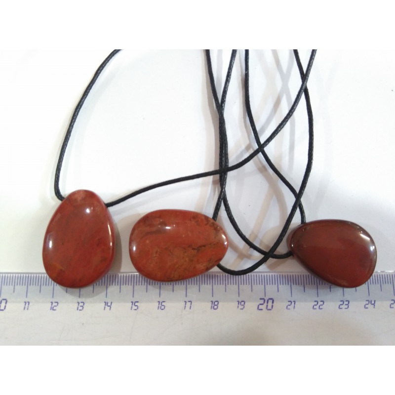 COLGANTE RODADO JASPE ROJO