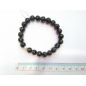 PULSERA BOLA OBSIDIANA NEVADA CON PERLA