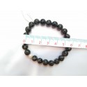 PULSERA BOLA OBSIDIANA NEVADA CON PERLA