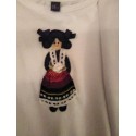 Camiseta manchega Feria Albacete bordada a mano en Naturalba