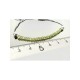 Pulsera facetada macrame 3mm olivino