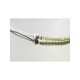 Pulsera facetada macrame 3mm olivino
