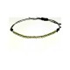 Pulsera facetada macrame 3mm olivino